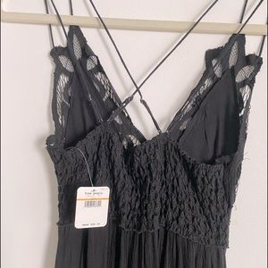 Black lace cami dress